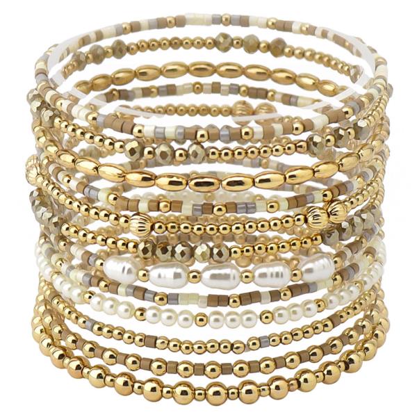 MIXED BEAD BRACELET SET