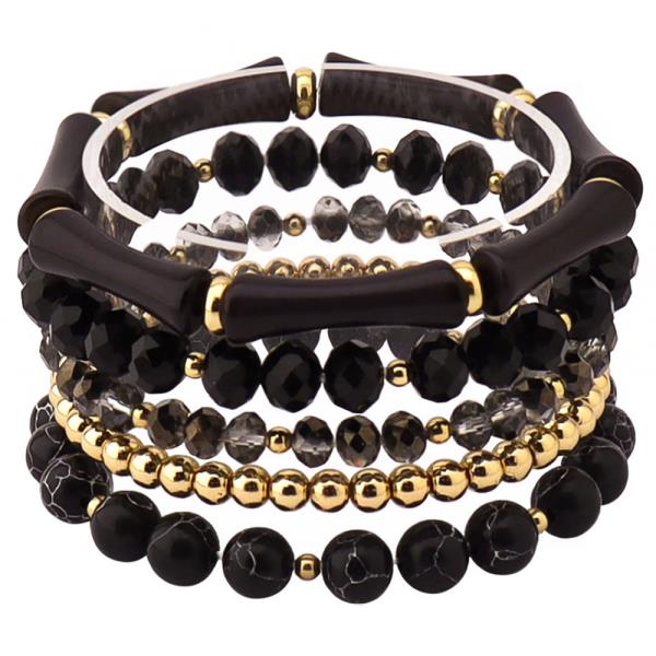 MIXED BEAD BRACELET SET