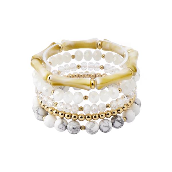 MIXED BEAD BRACELET SET