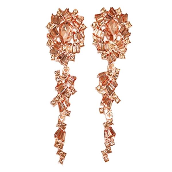 RHINESTONE DROP EARRING