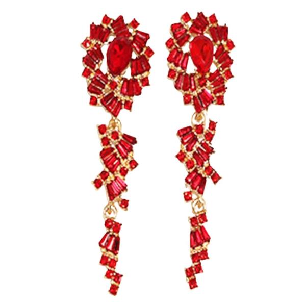 RHINESTONE DROP EARRING