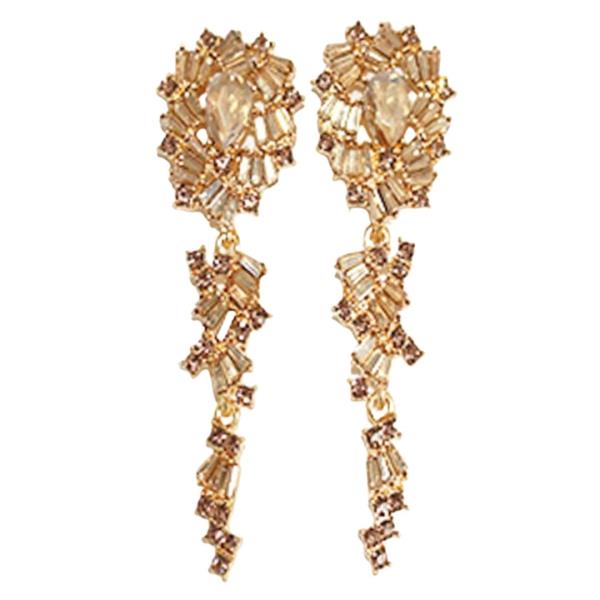 RHINESTONE DROP EARRING