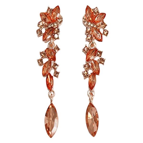 RHINESTONE MARQUISE DROP DANGLE EARRING