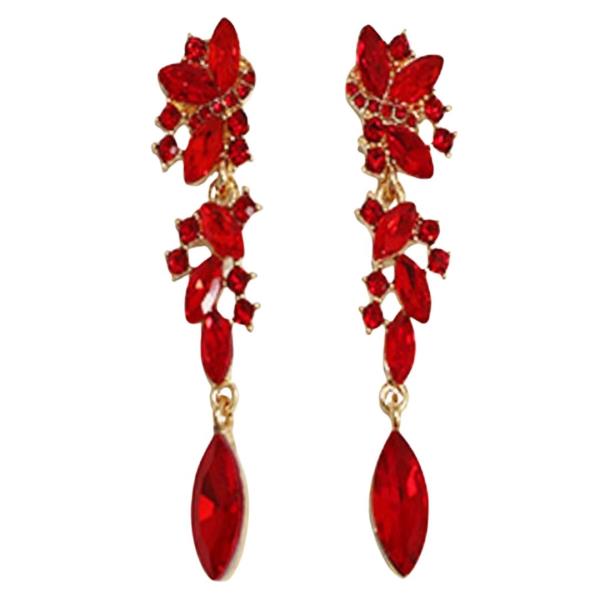 RHINESTONE MARQUISE DROP DANGLE EARRING