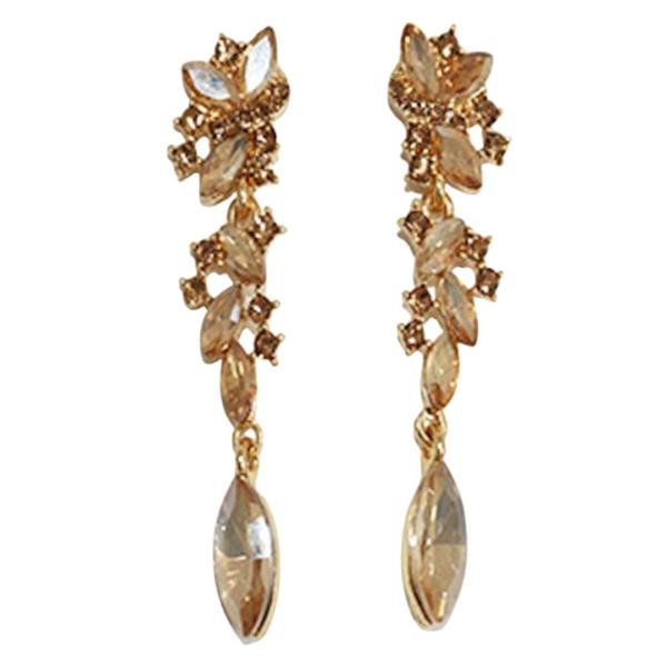RHINESTONE MARQUISE DROP DANGLE EARRING