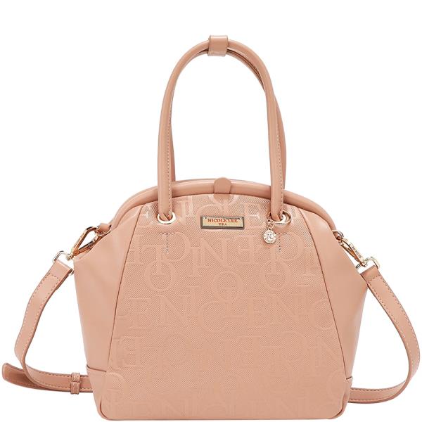 EMBOSSED ELEGANCE FRAME SHOULDER BAG