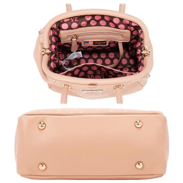 EMBOSSED ELEGANCE FRAME SHOULDER BAG