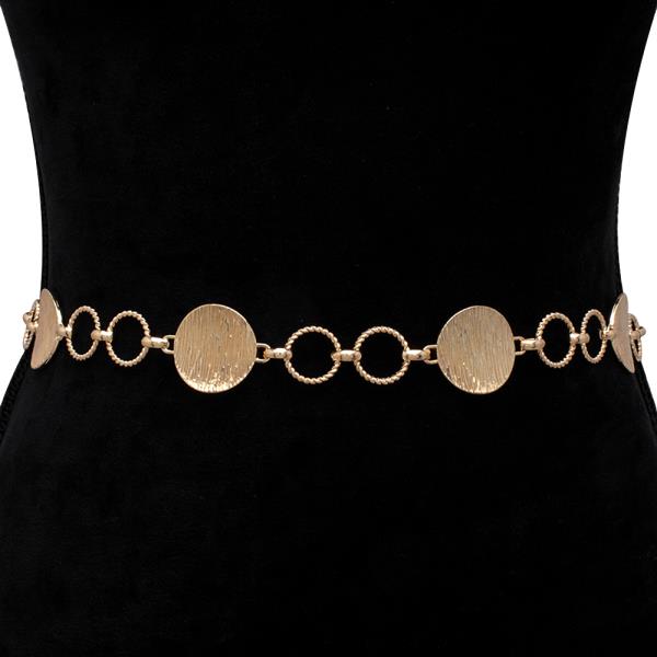 CIRCLE METAL LINK HOOK BELT