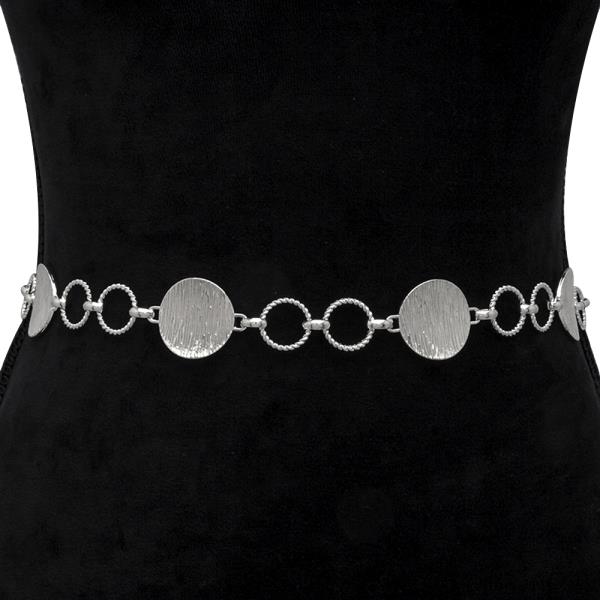 CIRCLE METAL LINK HOOK BELT