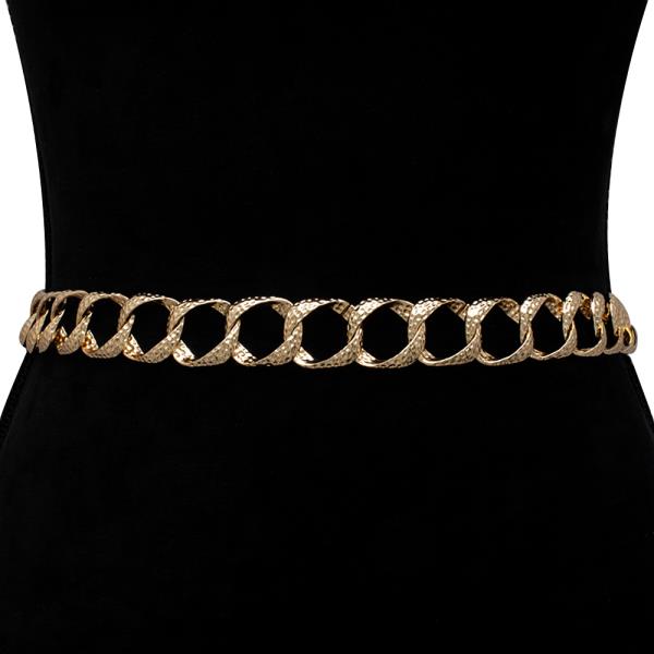 METAL LINK DESIGN HOOK BELT