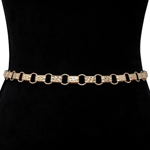 METAL LINK DESIGN HOOK BELT