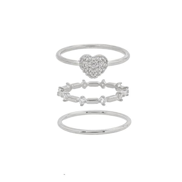 CUBIC ZIRCONIA MULTI PACK RINGS