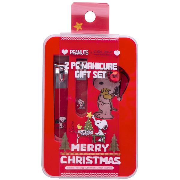 CELAVI X PEANUTS 2PC MANICURE MERRY CHRISTMAS GIFT SET