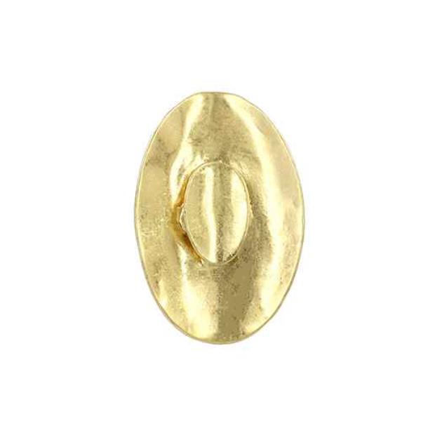 OVERSIZED OVAL METAL RING