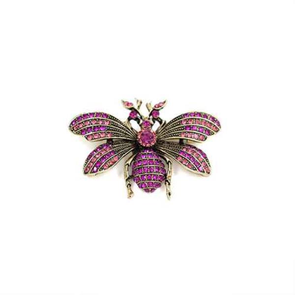 RHINESTONE INSECT BROOCH