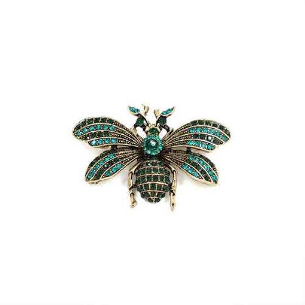 RHINESTONE INSECT BROOCH