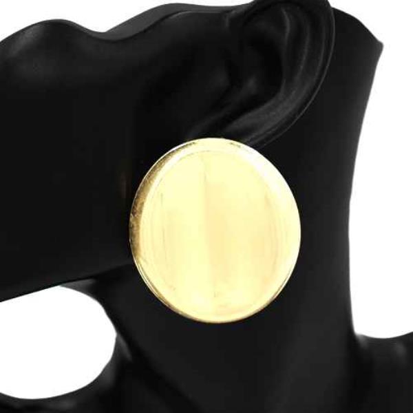 ROUND METAL EARRING
