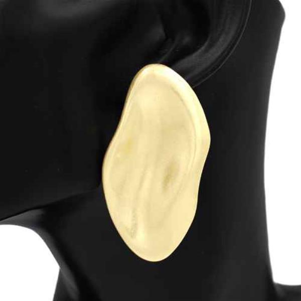 BENT METAL BOLD EARRING