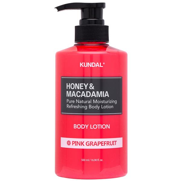 KUNDAL HONEY AND MACADAMIA PURE NATURAL MOISTURIZING REFRESHING BODY LOTION PINK GRAPEFRUIT
