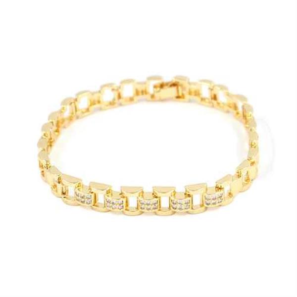 RHINESTONE METAL BRACELET