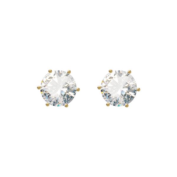 CUBIC ZIRCONIA  STUD EARRINGS