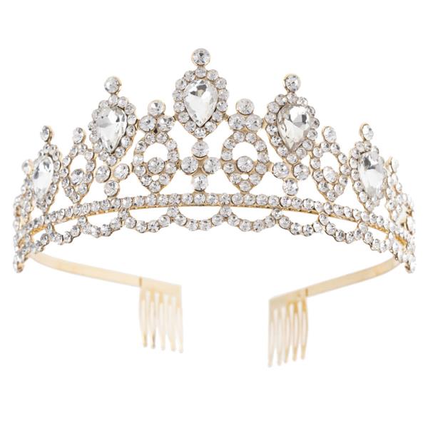RHINESTONE LACE CROWN