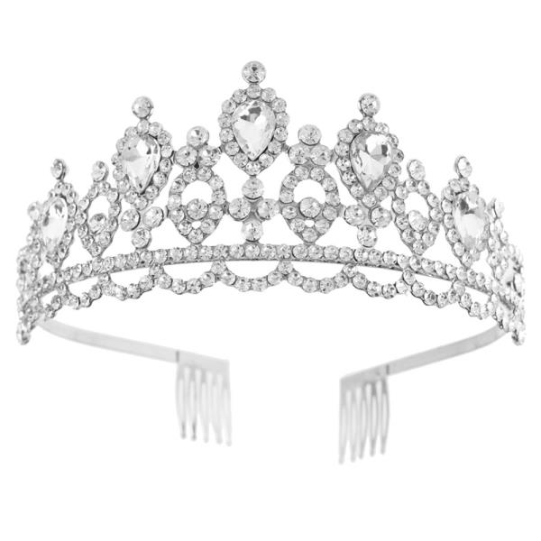 RHINESTONE LACE CROWN