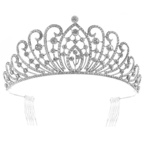 RHINESTONE PEACOCK CROWN