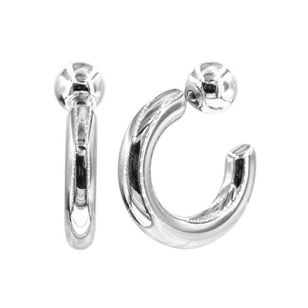 HOOP WITH BALL CLUTCH EARRING