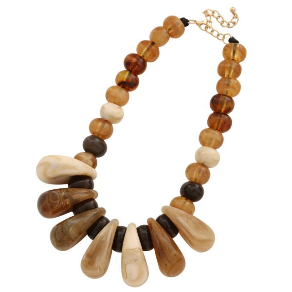 ACETATE MIXED BEAD NECKLACE
