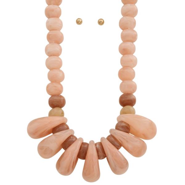 ACETATE MIXED BEAD NECKLACE
