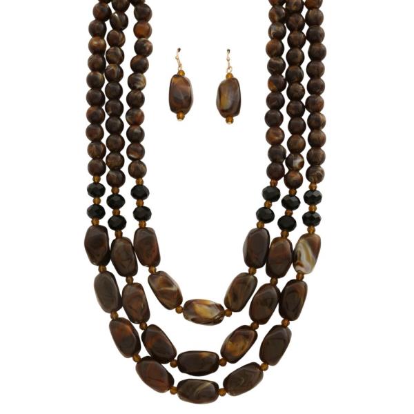 BEADED LAYERED NECKLACE