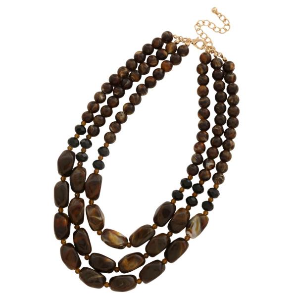 BEADED LAYERED NECKLACE