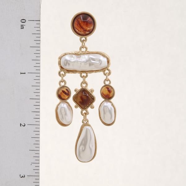PEARL BEAD DANGLE EARRING
