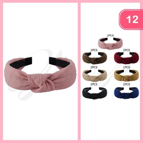KNOTTED HEADBAND (12 UNITS)