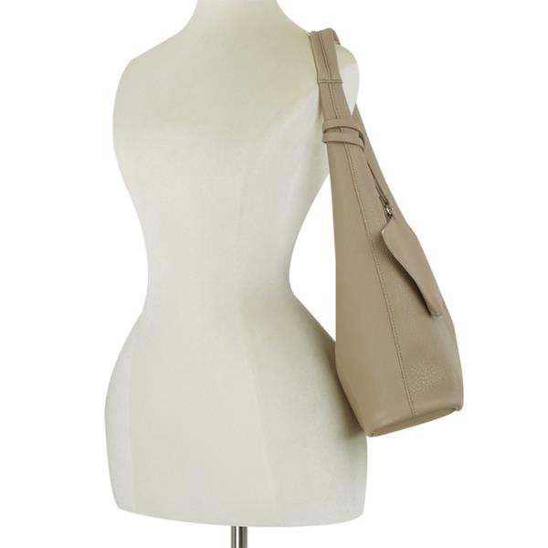 3IN1 SMOOTH SHOULDER HOBO BAG W POUCH AND COIN PURSE SET