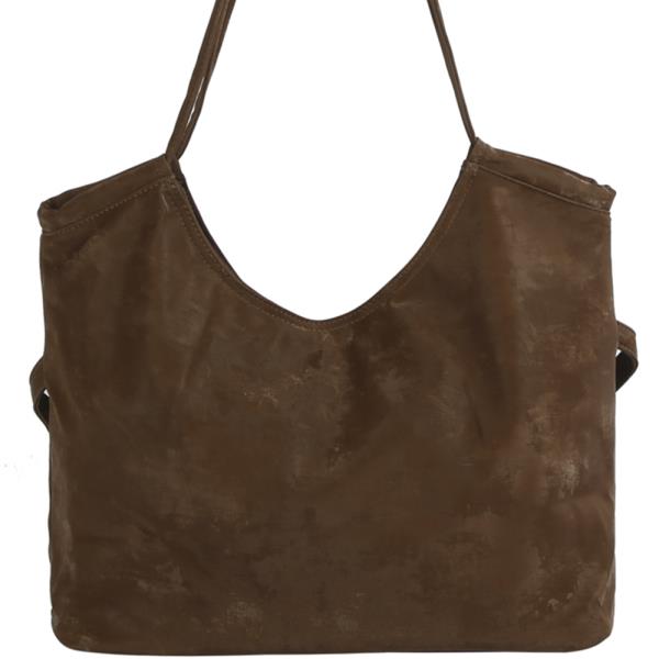 TEXTURED CHIC SHOULDER TOTE BAG
