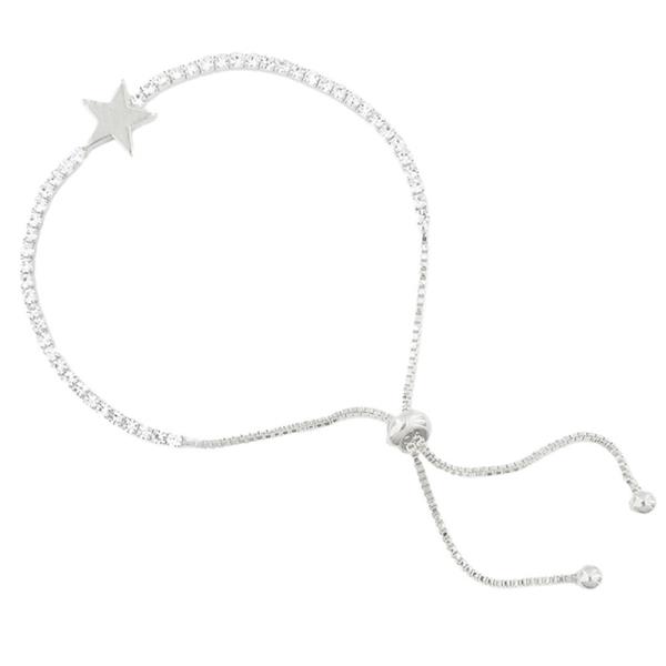 RHINESTONE STAR SLIDE ADJUSTABLE BRACELET
