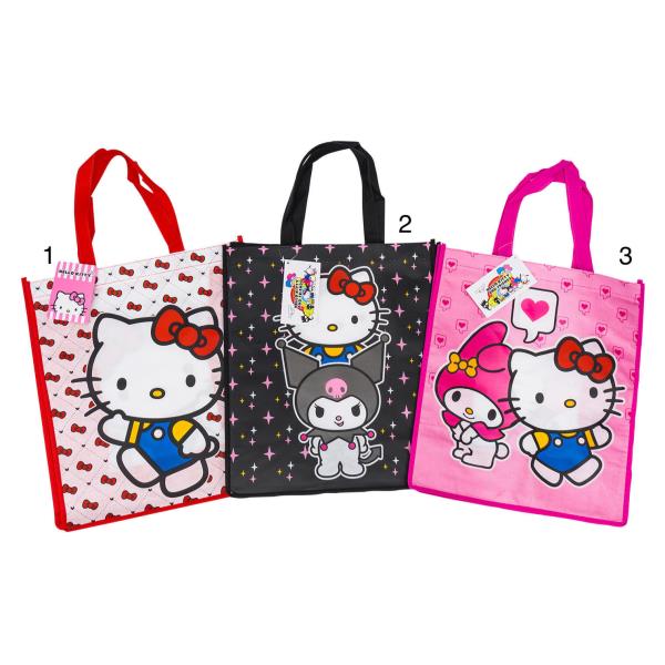 HELLO KITTY AND FRIENDS REUSABLE TOTE BAGS