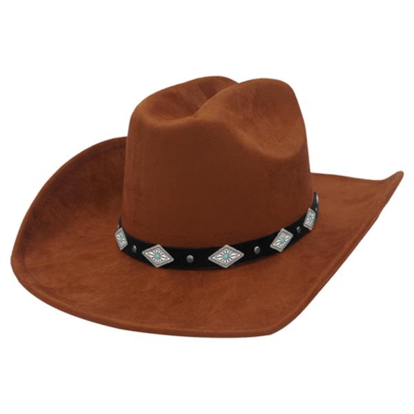 ETCHED DIAMOND CAB ACCENT BAND COWBOY HAT