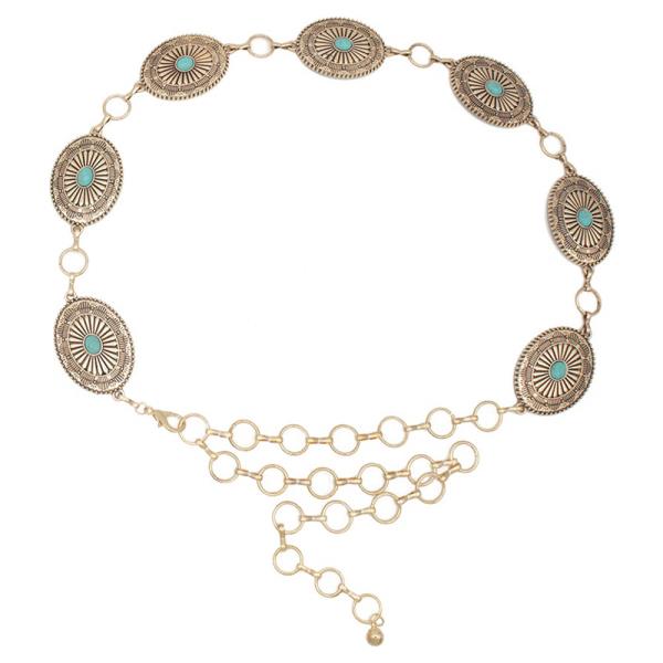 SW BLOOM CIRCLE LINK CHAIN BELT