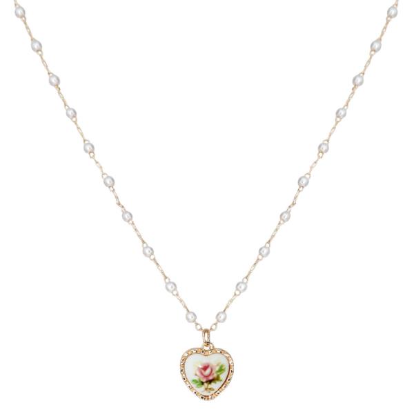 HEART FLOWER NECKLACE