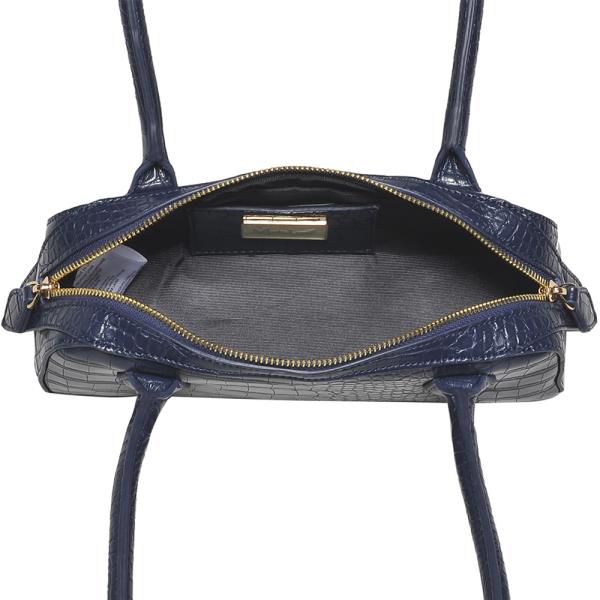 CROC TEXTURED SHOULDER BAG