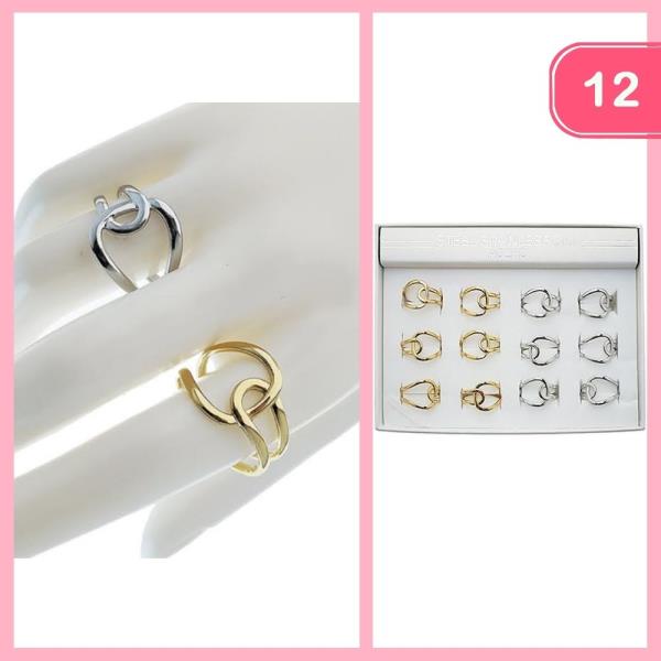 STAINLESS STEEL RING (12 UNITS)