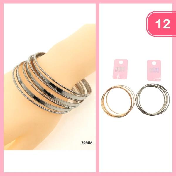 STACKABLE BANGLE BRACELET (12 UNITS)
