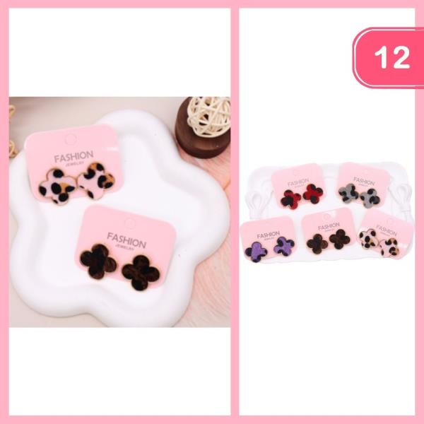 FLOWER POST EARRING (12 UNITS)