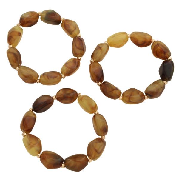 MARBLE BEADED BRACELET SET