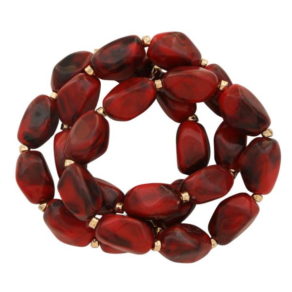 MARBLE BEADED BRACELET SET