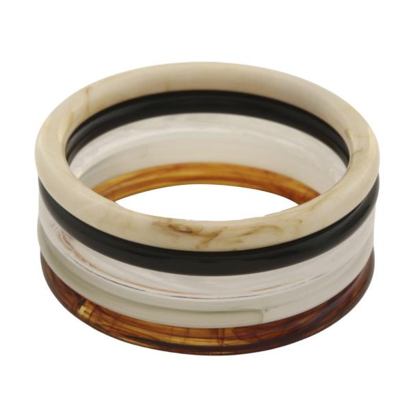 ACETATE BANGLE BRACELET SET