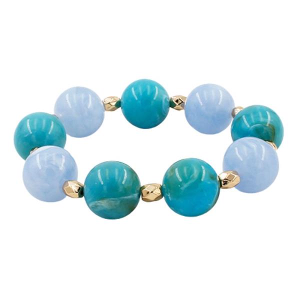 MARBLE BALL BEAD BRACELET